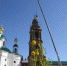 На колокольню Богоявленского монастыря установили крест и купол - Uglich-Online.Ru